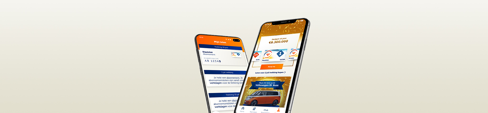 Download de Staatsloterij app voor iOS of Android!