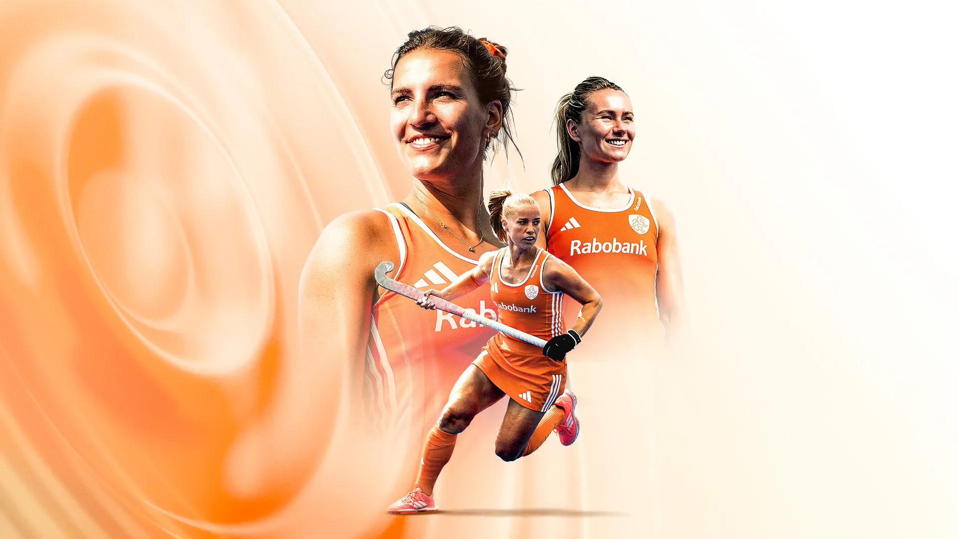 Drie vrouwelijke hockeyers van TeamNL