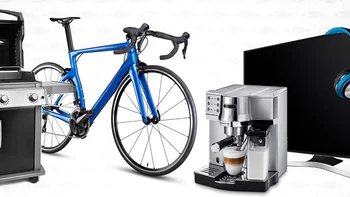 Diversen prijzen zoals een fiets, koffiezetapparaat, televisie en barbecue