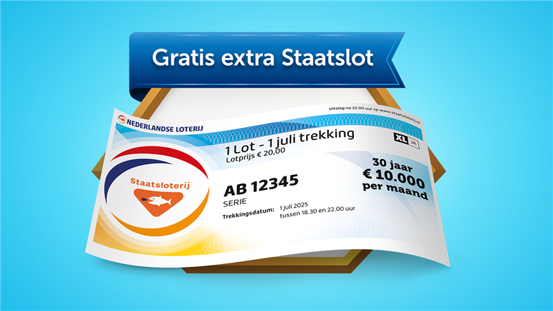 Extra Staatslot met trekkingdatum 1 juli 2025