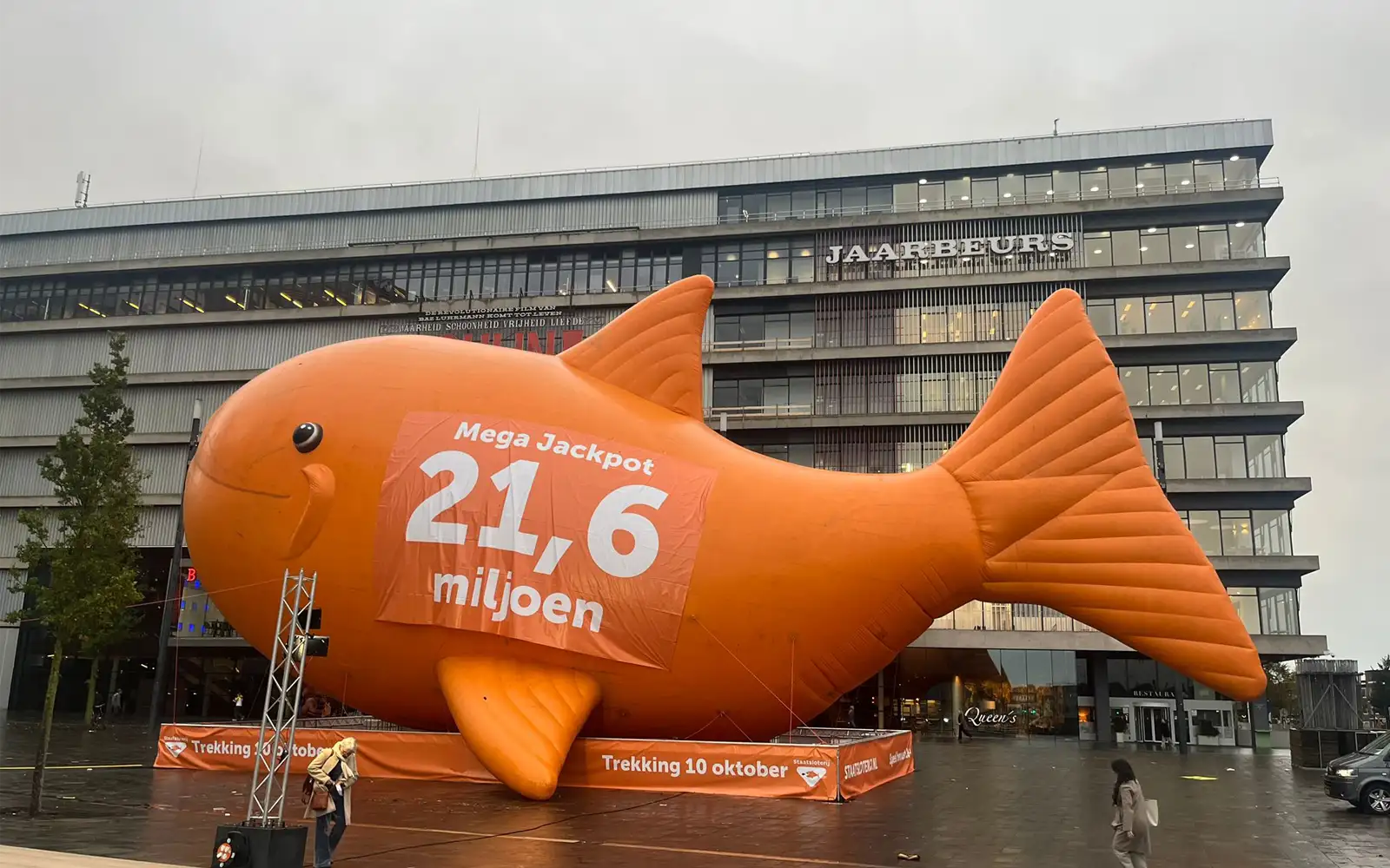 Grote oranje vis met Mega Jackpot van 21,6 miljoen voor Trekking 10 oktober