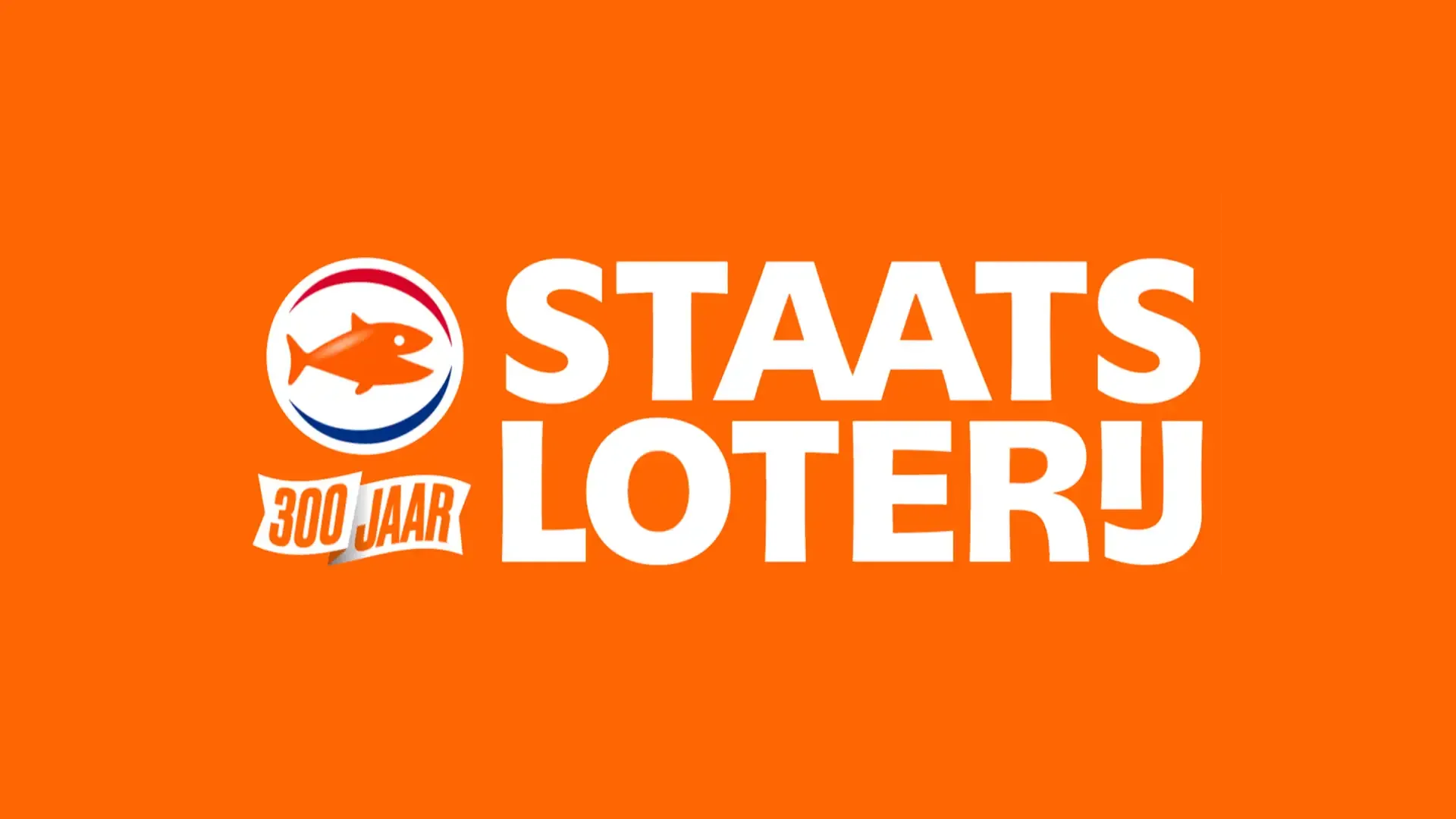 Logo van Staatsloterij ter viering van 300 jaar.