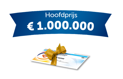 Hoofdprijs van €1.000.000 met een Staatslot met een strik
