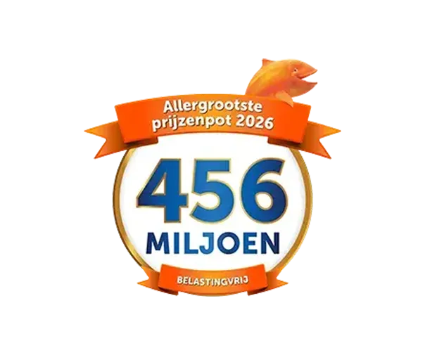 Allergrootste prijzenpot 2026 met een bedrag van 456 miljoen, belastingvrij.